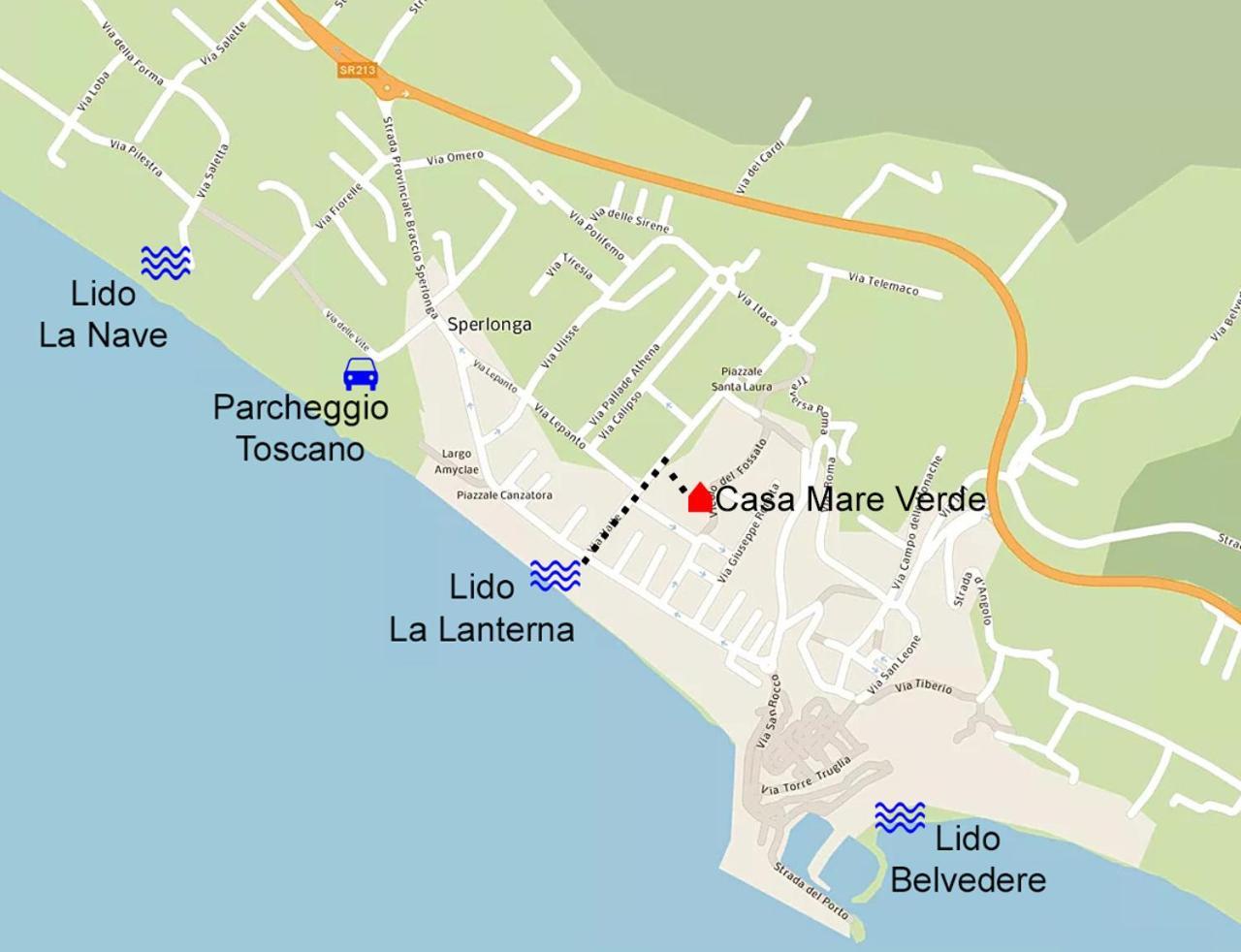 Casa Vacanza Mare Verde Сперлонга Экстерьер фото